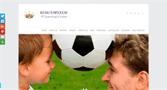 Desktop Screenshot of kingsspeechandlearning.com