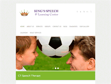 Tablet Screenshot of kingsspeechandlearning.com